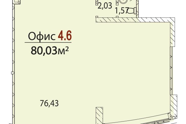 Современный офис  80 м2 в новом БЦ в деловом центре Минска, МК Фарфоровый - фото 8