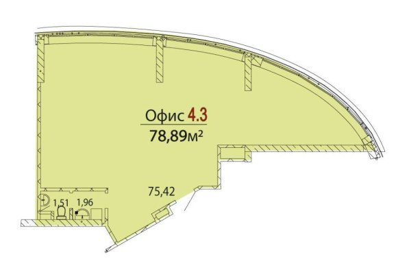 Современный офис 79 м2 в новом БЦ "Эллипс", МК Фарфоровый, Минск, - фото 2