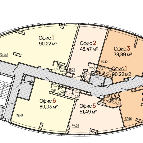 Фотография Современный офис  80 м2 в новом БЦ в деловом центре Минска, МК Фарфоровый - фото 7