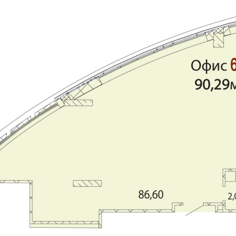 Фотография Продажа Застройщиком. Офис 90 м2 в  современном БЦ Эллипс, МК Фарфоровый - фото 3