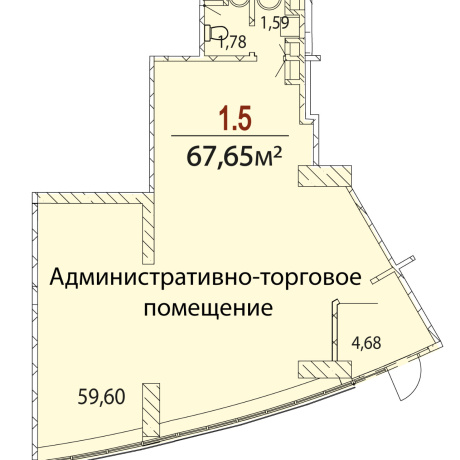 Фотография Торговое помещение 69,6м2 от Застройщика на 1 этаже строящегося БЦ ЭЛЛИПС, МК Фарфоровый, центр Минска - фото 10