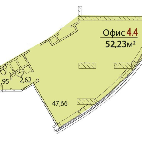 Фотография Современный офис 52 м2 в новом БЦ "Эллипс", МК Фарфоровый, Минск, - фото 2