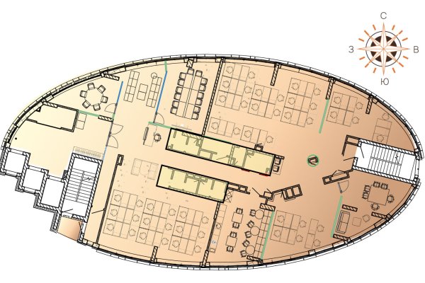Продажа этажа 438-525 м2  в БЦ Эллипс от Застройщика, МК Фарфоровый, центр Минска, р-н пр Машерова - фото 2