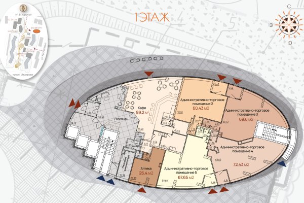 Торговое помещение 69,6м2 от Застройщика на 1 этаже строящегося БЦ ЭЛЛИПС, МК Фарфоровый, центр Минска - фото 6