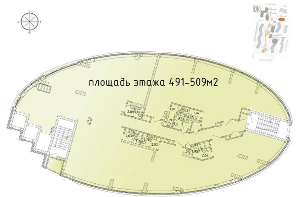 От 438  до 8 395 м2  •ПРОДАЖА ОФИСЫ И ТОРГОВЫЕ ПОМЕЩЕНИЯ В БИЗНЕС-ЦЕНТРE «ЭЛЛИПС» ЖК «Фарфоровый». Срок сдачи 2026 год. - фото 6