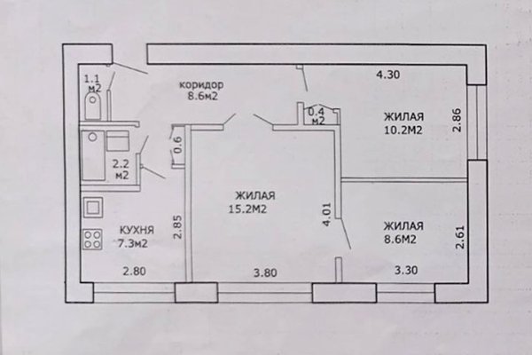 3-комнатная квартира по адресу ВАРВАШЕНИ И.Д., 8/1 - фото 14