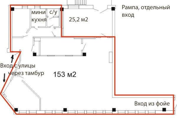 Торговое помещение 178 м&sup2;  на 1 этаже с тремя отдельными входами, рядом с метро. Отлично для шоурума или магазина. - фото 10