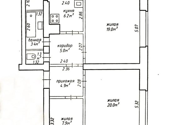 3-комнатная квартира по адресу Стахановская ул., 4 - фото 14
