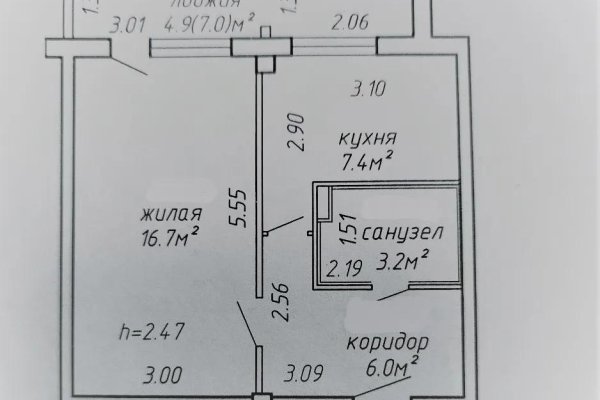 1-комнатная квартира по адресу Богдановича ул., 78 - фото 18
