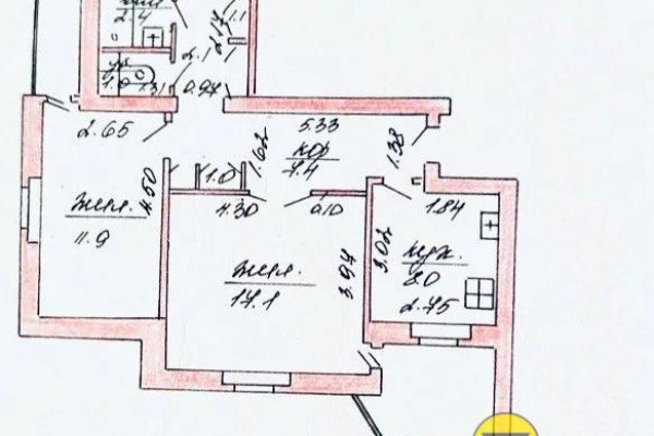3-комнатная квартира по адресу Линейная ул., 8/А - фото 6