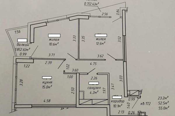 2-комнатная квартира по адресу Лейтенанта Кижеватова ул., 3/Д - фото 10