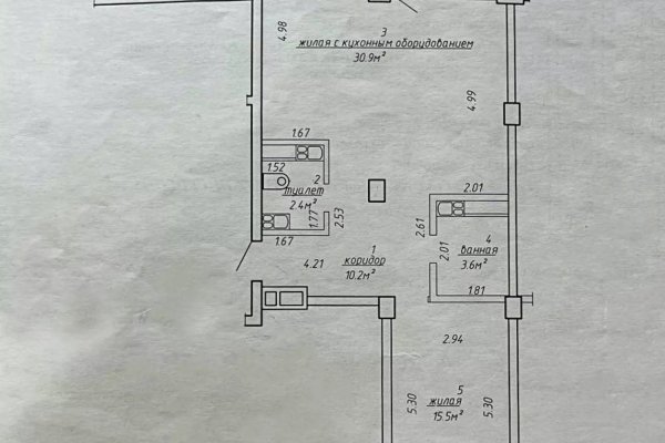 2-комнатная квартира по адресу Дзержинского ул., 15 - фото 2