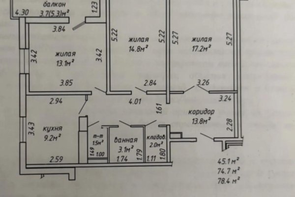 3-комнатная квартира по адресу Героев 120 дивизии ул., 2 - фото 12