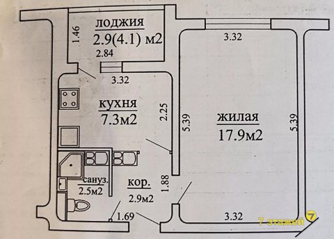 1-комнатная квартира по адресу Пржевальского ул., 2 - фото 10