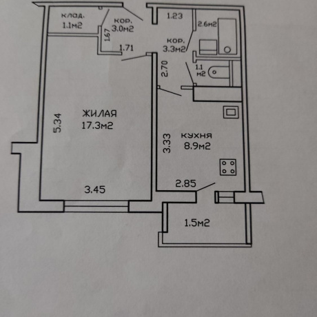 Фотография 1-комнатная квартира по адресу НИКИФОРОВА В.К., 33 - фото 7