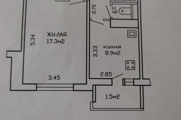 1-комнатная квартира по адресу НИКИФОРОВА В.К., 33 - фото 7