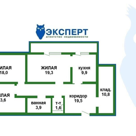 Фотография 3-комнатная квартира по адресу Городецкая ул., д. 36 к. 2 - фото 2