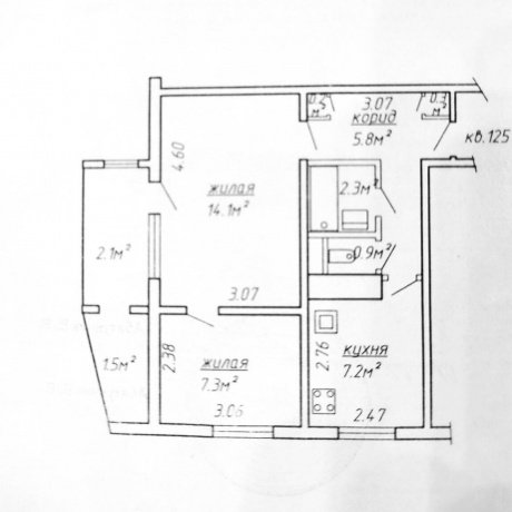 Фотография 2-комнатная квартира по адресу Кульман ул., д. 24 - 19