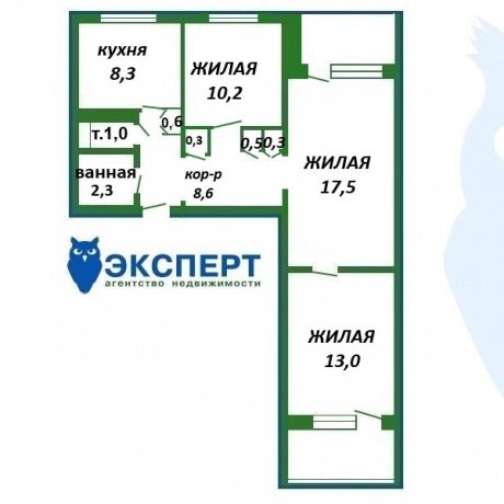 Фотография 3-комнатная квартира по адресу Дунина-Марцинкевича ул., д. 6 - 10