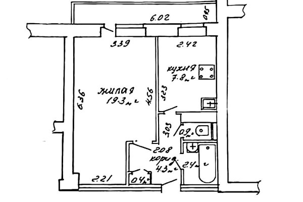 1-комнатная квартира по адресу Варвашени ул., д. 13 к. 4 - фото 18