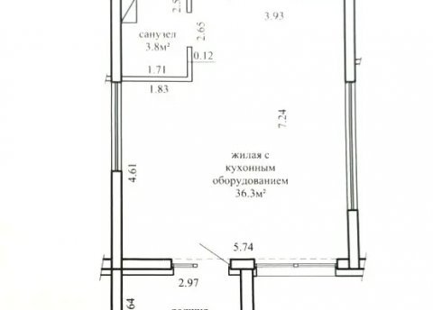 2-комнатная квартира по адресу Братская ул., д. 13 - фото 6