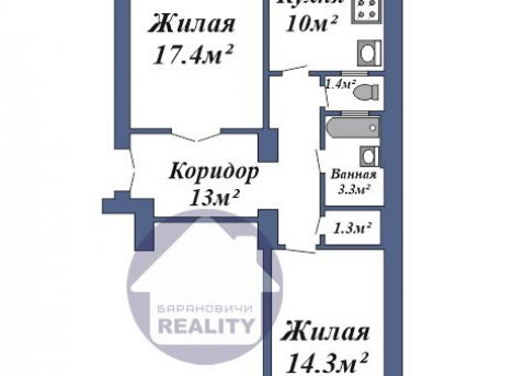 2-комнатная квартира по адресу Независимости просп., 83 - фото 10