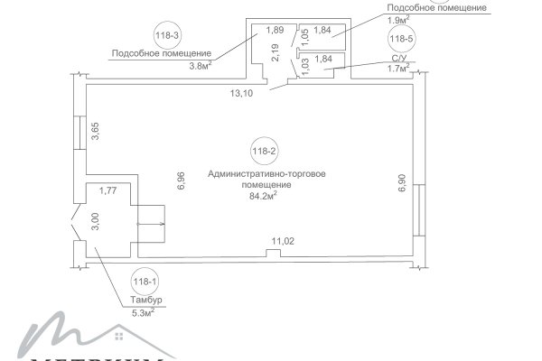 Аренда торгового помещения 96,9м2 ул. Бурдейного, 8 рядом с метро Кунцевщина. - фото 8