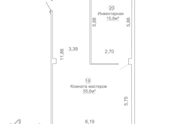 Аренда офисно-складского помещения 71,4 кв.м. по адресу пер. Промышленный, 9 - фото 7