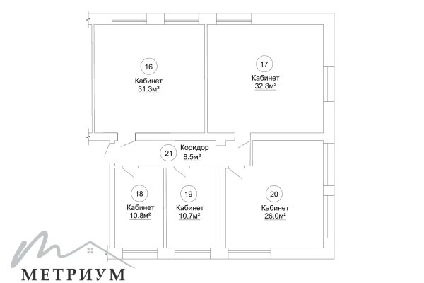 Аренда офиса 120,1м2 на ул. Грибоедова, 19 - фото 10