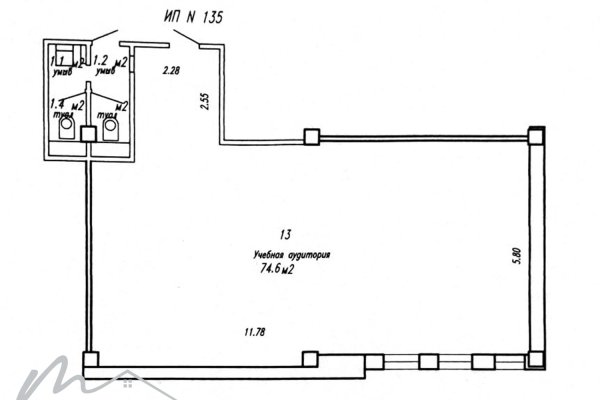Аренда офисного помещение 74,6 кв м Тимирязева 65Б офис  - фото 12