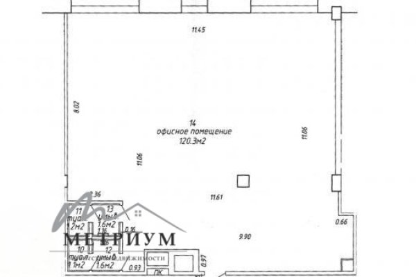 Комфортабельный open space офис 124 м&sup2; в центре Минска! Ул Ленина 50. - фото 6