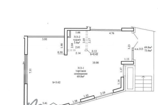 Аренда торгового помещения 73,6 кв м Леонида Щемелёва 18   - фото 9