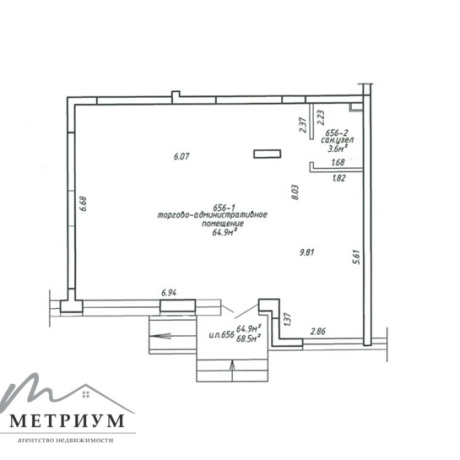 Фотография Аренда торгового помещение по адресу ул. Чюрлёниса, 24, площадью 68,5 кв.м. - фото 6