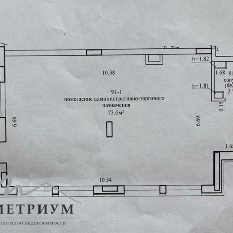 Фотография Арендатор не оплачивается услуги агентства!  Сдается помещение по адресу г. Минск ул Нововиленская 55, площадью 76.3 кв.м - фото 9