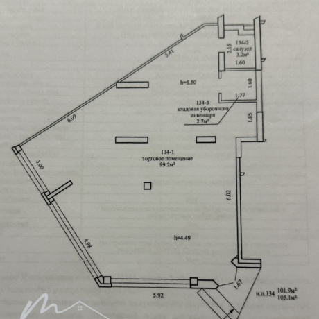 Фотография Торговое помещение 105,1м2 на Братской, 3 - фото 18