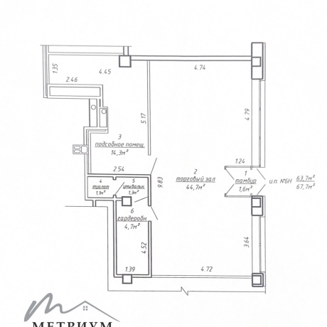 Фотография Арендатор не оплачивает услуги агентства!!! Сдается торговое помещение по адресу г.Минск  пр-т Независимости 168 - фото 10