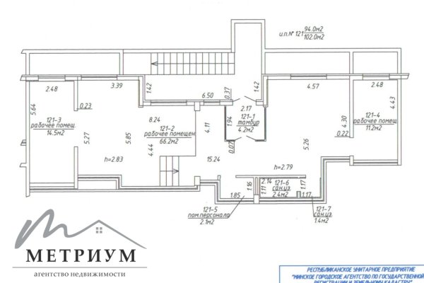 Покупатель не оплачивается услуги агентства!  Продается коммерческое помещение с арендатором по адресу г.Минск  ул. Петра Мстиславца 1,  площадью 102 - фото 12