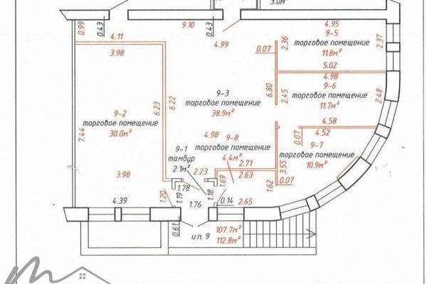 Продается торговое помещение с арендатором по адресу г.Минск  ул. Сурганова 29, площадью 115.8 кв.м - фото 17