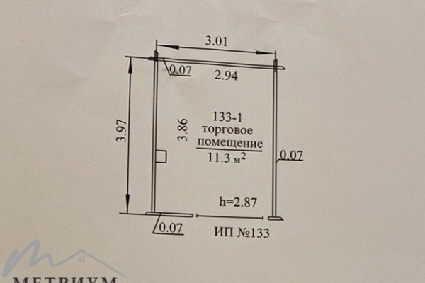 Торговое помещение 11,3 м2, Меньковский тракт, 2 - фото 2