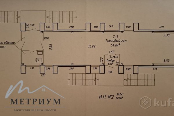Торговое помещение ул. Могилевская 5Б, 52,9м2 - фото 11