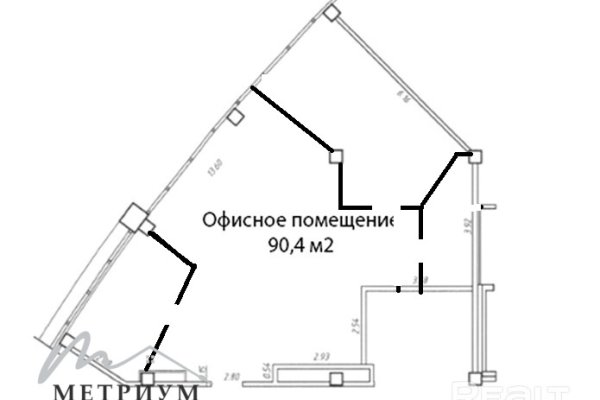 Офисное помещение 90,4 кв м Франциска Скорины 8  - фото 14