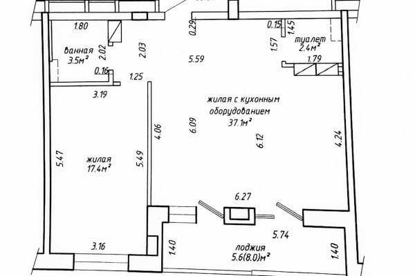 3-комнатная квартира по адресу Прилукская ул., д. 60 - фото 20