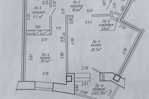 1-комнатная квартира по адресу ДРОЗДОВИЧА ЯЗЕПА, 6 - фото 16