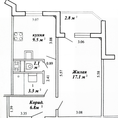 Фотография 1-комнатная квартира по адресу ЛОБАНКА, 22 - фото 13