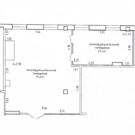 Фотография Аренда многофункционального помещения 102,0  кв.м. в ТЦ Перекрёсток, д. Боровляны. - фото 6
