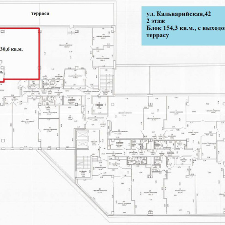 Фотография Сдаётся офис open space 154,3 м&sup2; + терраса 67 м&sup2; в БЦ &laquo;Каскад Альфа&raquo; (Минск, ул Кальварийская, 42) - фото 1