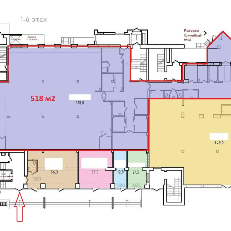 Фотография Помещение 518 м2 (аренда) ул Притыцкого 146 - фото 2