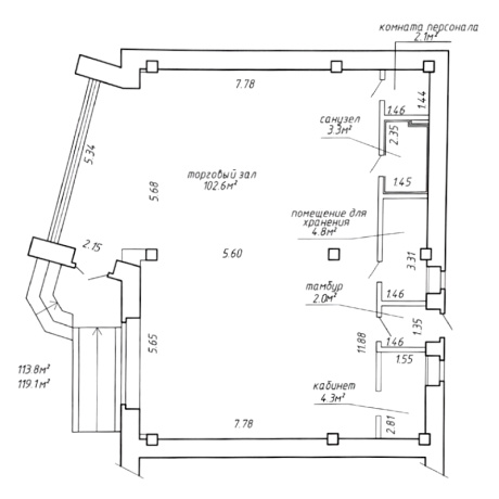 Фотография Аренда торгового помещения 119,1 м2 ул Бурдейного 13 - фото 14