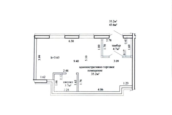 Аренда помещения 43,6 м2 ул Лученка 16 - фото 1