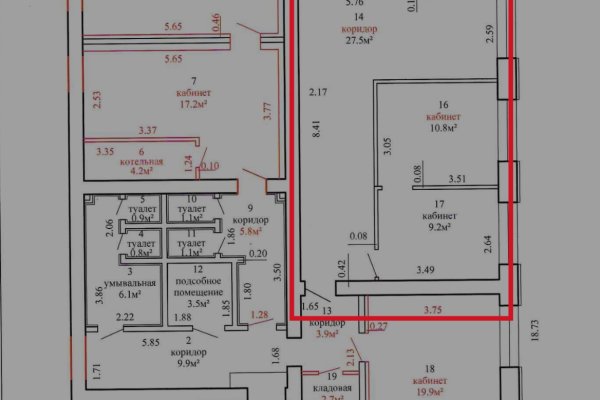 Офис 68,6м2 (аренда) ул Асаналиева 84к6 - фото 11